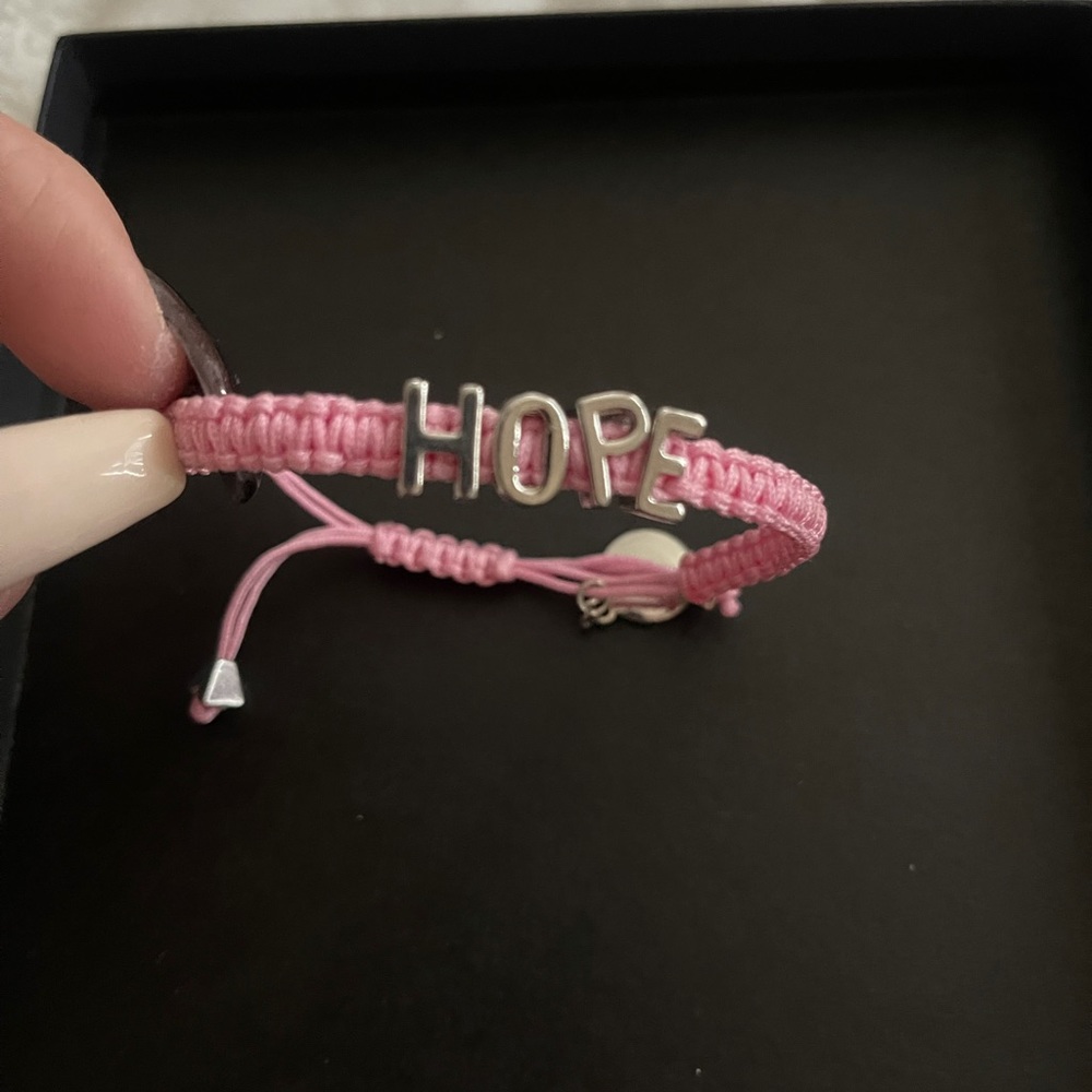 BCBG “Hope” pink adjustable bracelet